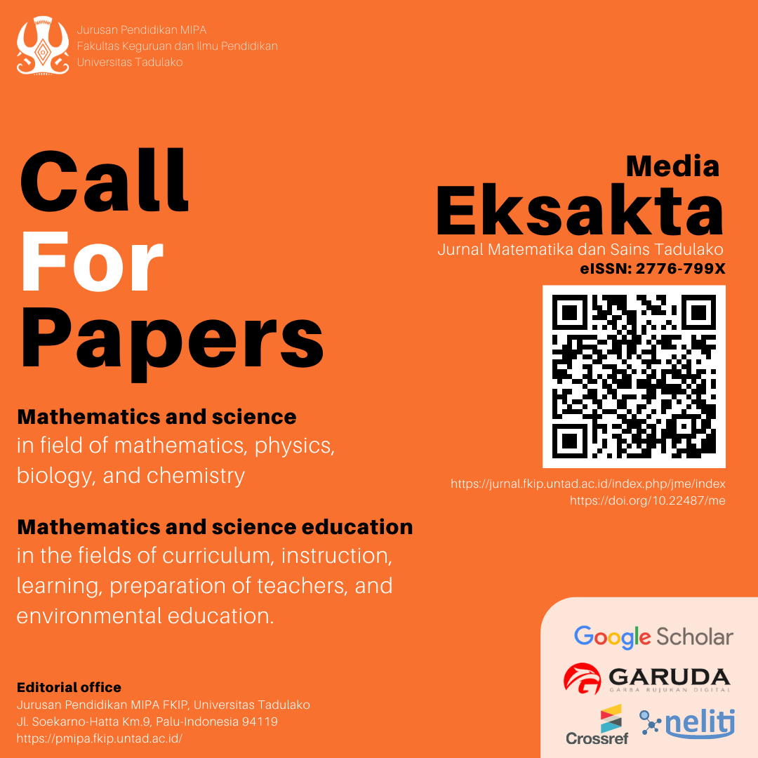 Call for papers Media Eksakta